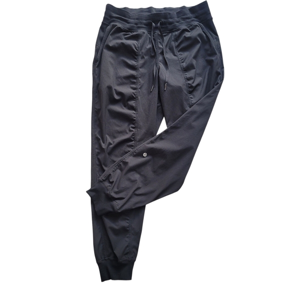 lululemon athletica Pants - Lululemon Pants Womens 12 Black Joggers Drawstring Waist Stretch Athletic Gym
